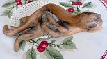 cadeau du Rh&ocirc;ne, bois flott&eacute;, sculpture nomm&eacute;e femme au caillou
