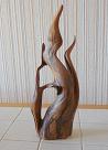 cadeau du Rh&ocirc;ne,bois flott&eacute; , sculpture nomm&eacute;e flamme bois