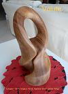 sculpture en bois partant de la spirale et de la vrille nomm&eacute;e spirale